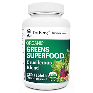 Dr. Berg's Greens Superfood Cruciferous Vegetable Tablets - Vegetable Supplements Dr. Berg Nutritionals Au supplements