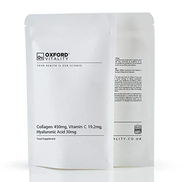 Collagen 450mg, Vitamin C 19.2mg, Hyaluronic Acid 30mg Capsules | Bones & Skin Ov OXFORD VITALITY Au supplements