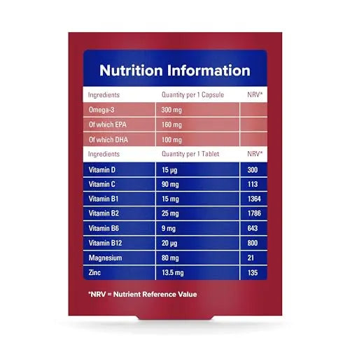 Seven Seas Omega-3 & Multivitamins Man, With B Vitamins and Magnesium, 30-Day Duo Seven Seas Au supplements