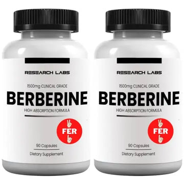 Research Labs 2 Fer 1 Ad - 1500mg Clinical Grade Berberine High Absorption Formula Research Labs Au supplements