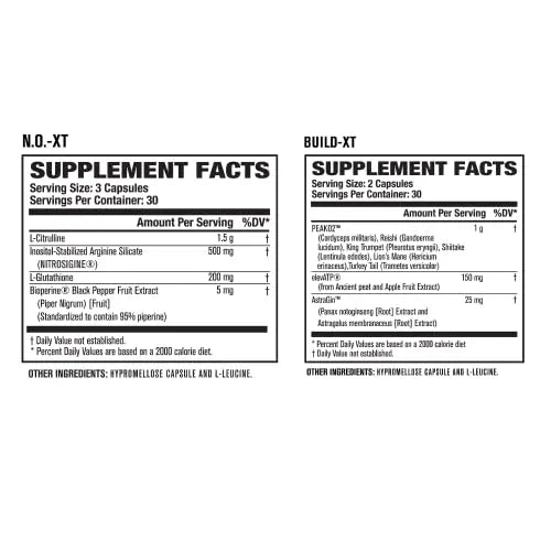 Jacked Factory Nitrosurge Pre Workout, N.O. XT Nitric Oxide Supplement & Build-XT Daily Jacked Factory Au supplements