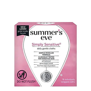 Summer's Eve Cleansing Cloths, Simply Sensitive, 16 Count Summer's Eve Au supplements