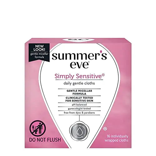 Summer's Eve Cleansing Cloths, Simply Sensitive, 16 Count Summer's Eve Au supplements