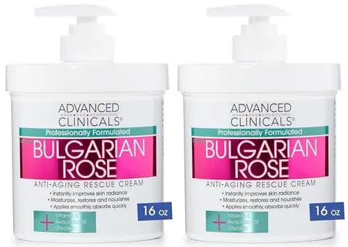 Advanced Clinicals Bulgarian Rose Anti Aging Vitamin E Moisturizer Body Lotion & Face Advanced Clinicals Au supplements