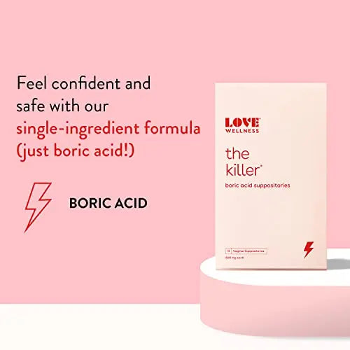 Love Wellness The Killer, Good Girl Probiotics, pH Balancing Cleanser | Boric Acid Suppositories Love Wellness Au supplements