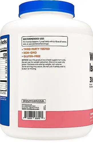 Nutricost Whey Protein Isolate (Strawberry Milkshake) 5LBS Nutricost Au supplements