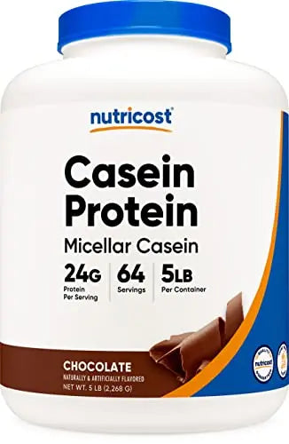 Nutricost Casein Protein Powder 5lb Chocolate - Micellar Casein, Gluten Free, Non-GMO Nutricost Au supplements