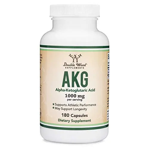AKG Supplement (Alpha Ketoglutaric Acid) 1,000mg Per Serving (180 Capsules) Different Double Wood Supplements Au supplements