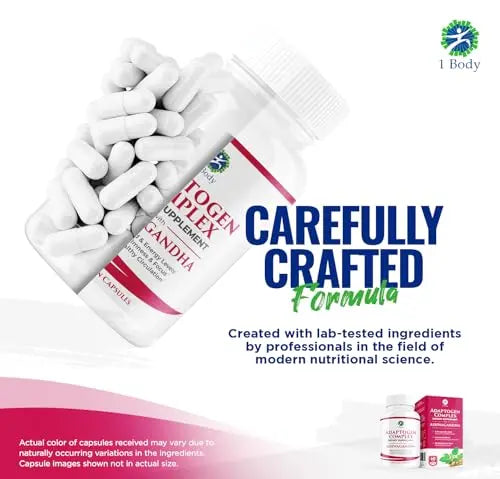 1 Body Adaptogen Complex Supplement with Ashwagandha 1 Body Au supplements