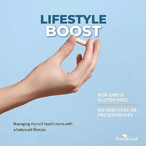 Thyroid Support for Women and Men with Iodine - Energy, 60 Vegetarian ForestLeaf Au supplements