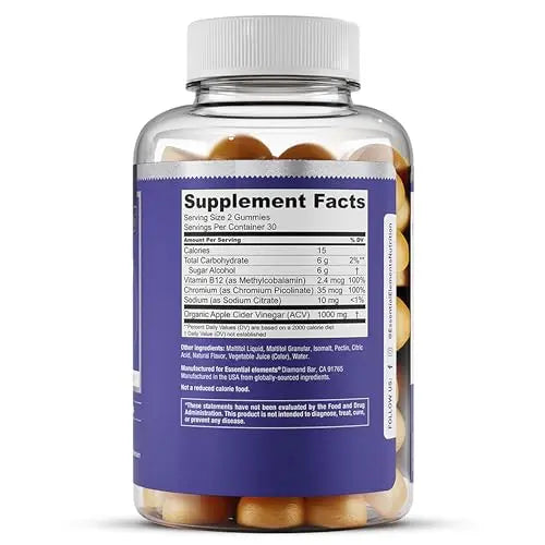 Essential Elements Zero-Sugar ACV Apple Cider Vinegar Gummies from “The Mother” Essential Elements Au supplements