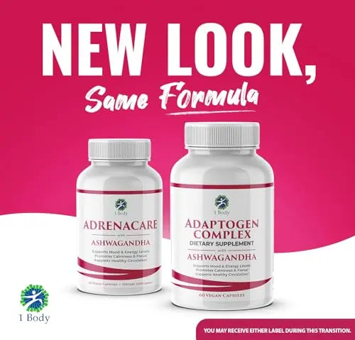 1 Body Adaptogen Complex Supplement with Ashwagandha 1 Body Au supplements