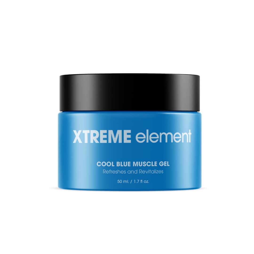 Xtreme Element Cool Blue Muscle Gel | Workouts Muscle Cooling Essential Oils for Smooth Body, Muscle Gel to Attain Flexible Joints, Soothe and Healing Gel | Natural, Plant-Based, and Cruelty-Free Xtreme Element Au supplements