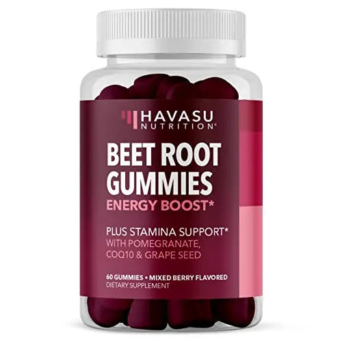 Beet Root Gummies with COQ10 Energy Supplement | Nitric Oxide Supplement for Healthy HAVASU NUTRITION Au supplements