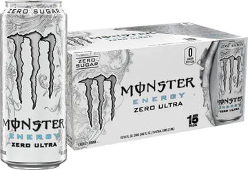 Monster Energy Zero Ultra, Sugar Free Energy Drink, 16 Ounce (Pack of 15) Monster Energy Au supplements
