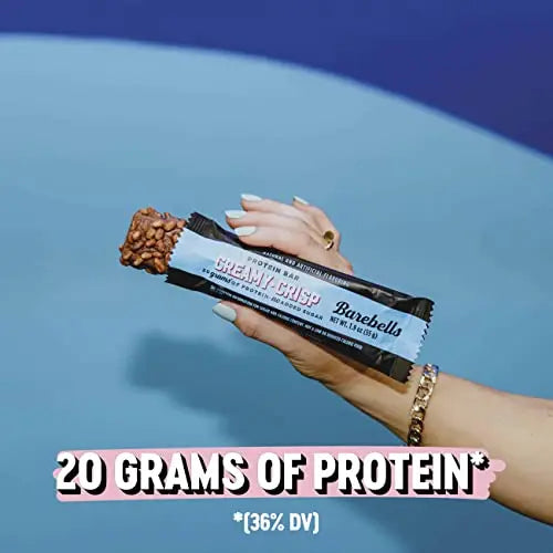 Barebells Protein Snacks Bars Creamy Crisp - 12 Count, 1.9oz Bars 55g of High Protein BAREBELLS Au supplements