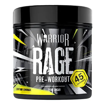 Warrior - RAGE Pre Workout Powder – Lightnin’ Lemonade 392g, WA-RG-045-01 Warrior Au supplements