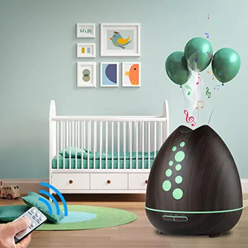 TGE Unique 400ML Essential Oil Diffuser for Essential Oils Bluetooth Music Speaker with Remote 7 Color LED Generic Au supplements