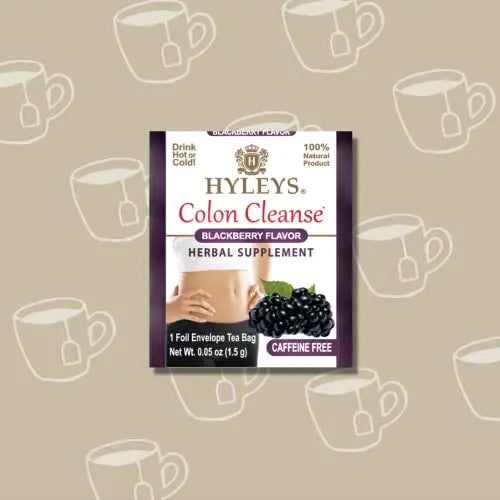 Hyleys Colon Cleanse Tea Blackberry Flavor - 50 Tea Bags (6 Pack - 300 Tea Bags Total) HYLEYS Au supplements