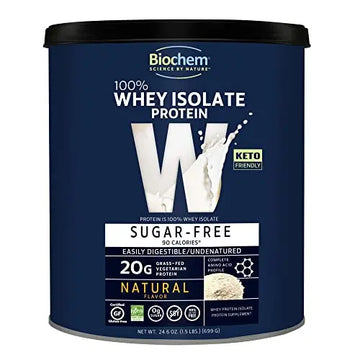 Biochem 100% Whey Sugar-Free Natural 20g, 24.6oz, Certified Vegetarian, Certified Gluten Biochem Au supplements