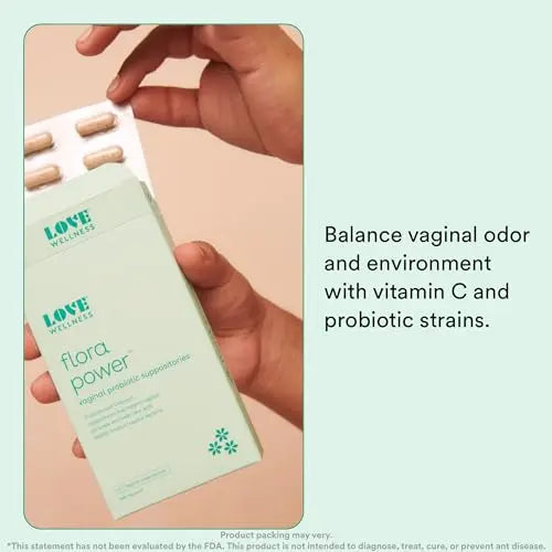 Love Wellness Vaginal Probiotic Suppositories, Flora Power | Fast-Acting Love Wellness Au supplements