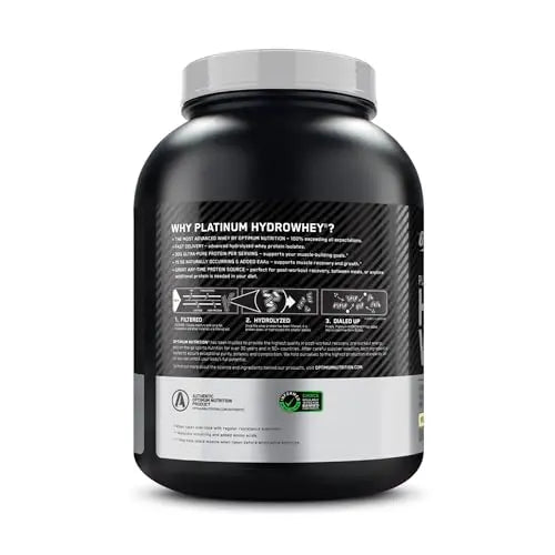 Optimum Nutrition Platinum Hydrowhey Protein Powder, 100% Hydrolyzed Whey Isolate Optimum Nutrition Au supplements