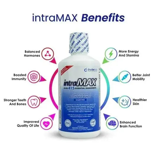 intraMAX Drucker Labs Organic Sugar-Free All-in-One Performance Liquid Multivitamin for Men & Women | intraMAX Au supplements