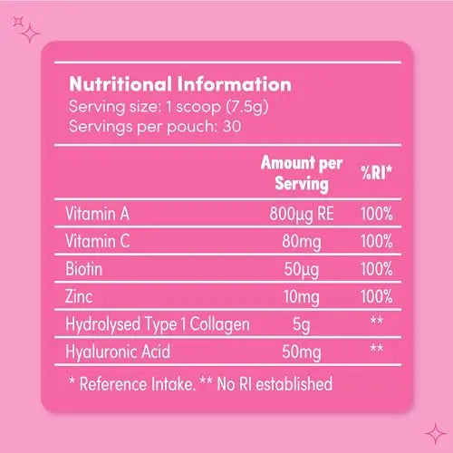 SOLV Premium 5000mg Pure (Type 1) Marine Collagen Peptides 50mg Hyaluronic Acid, Vit C, Biotin, Vitamin A SOLV Au supplements