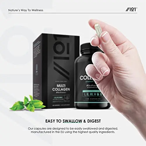 Multi Collagen Protein Capsules - Types I, II, III, V & X - Wild Caught Marine, Grass Fed Bovine, Eggshell & Free-Range Chicken Collagen Powder Revive Naturals Au supplements