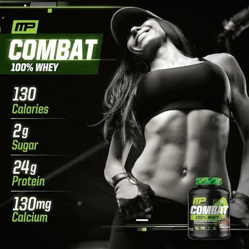 MusclePharm Combat 100% Whey, Chocolate Milk - 5 lb Protein Powder - Gluten Free Muscle Pharm Au supplements
