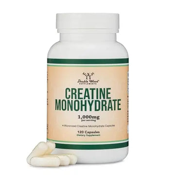 Creatine Pills 1,000mg Per Serving (120 Creatine Capsules) Micronized Creatine Double Wood Supplements Au supplements