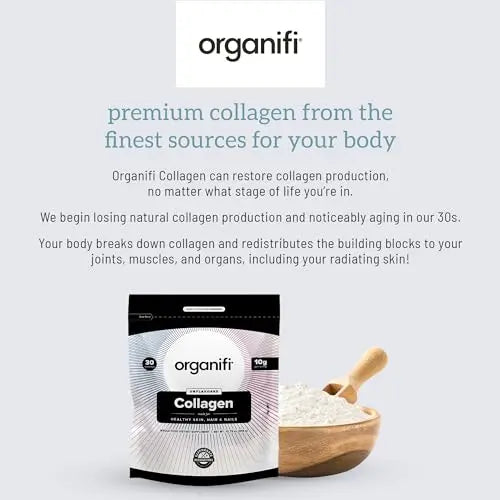 Organifi Collagen Powder - Fuller Hair, Stronger Nails, and Radiant Skin - Replenish Organifi Au supplements