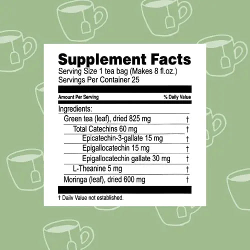 Hyleys Tea Moringa Oleifera with Mango Flavor - 50 Tea Bags (6 Pack - 300 Tea Bags total) (Miracle Tree Tea) HYLEYS Au supplements