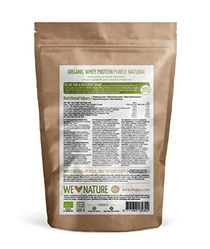 Ekopura Organic Whey Protein 500g | 80% Protein | Hormone Free, GMO-Free, Soy-Free, Additive Free Ekopura Au supplements