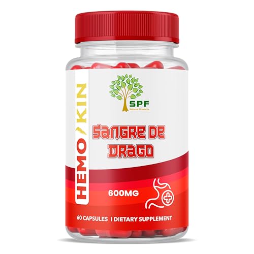 SPF Natural Products HEMOKIN with Sangre de Drago – Hemorrhoid and Fissure Relief Supplement, Helps with Itching, Swelling, Pain Relief (60 Caps) (1) SPF Natural Products Au supplements