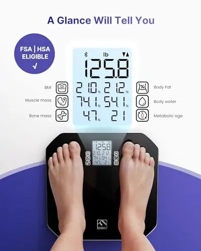 FITINDEX Smart Scale, FSA HSA Eligible Scale for Body Weight, Body Fat Scale with All-in-one FITINDEX Au supplements