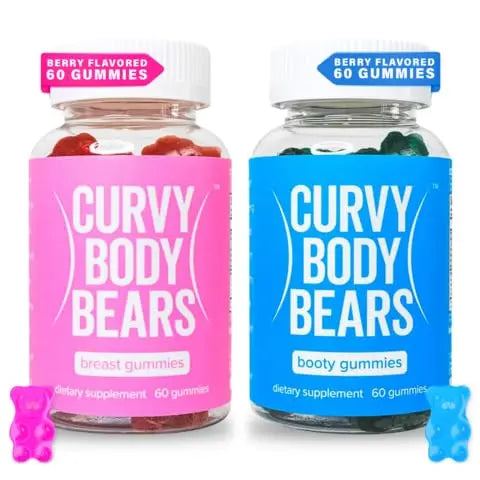Curvy Body Bears Gummies Combo Pack - Chest and Bum Gummies - Workout Aid Curvy Body Bears Au supplements