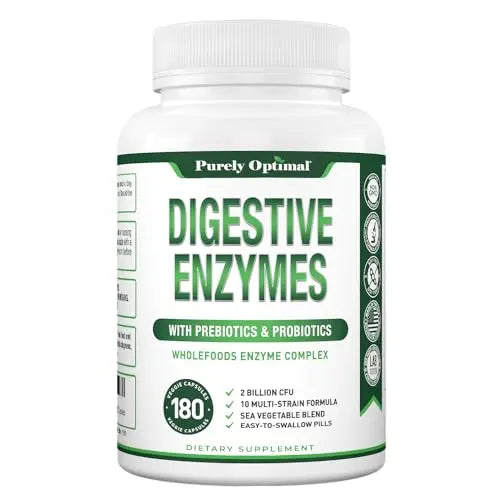 Purely Optimal Premium Digestive Enzymes Plus Prebiotics & Probiotics - for Better Digestio Purely Optimal Au supplements