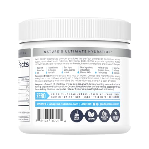 Hi-Lyte Keto K1000 Electrolyte Powder | Unflavored | Hydration Supplement Drink Mix Hi-Lyte Au supplements