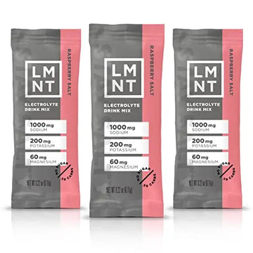 LMNT Zero-Sugar Electrolytes - Raspberry Salt - Hydration Powder Packets | No Dodgy Drink LMNT Au supplements