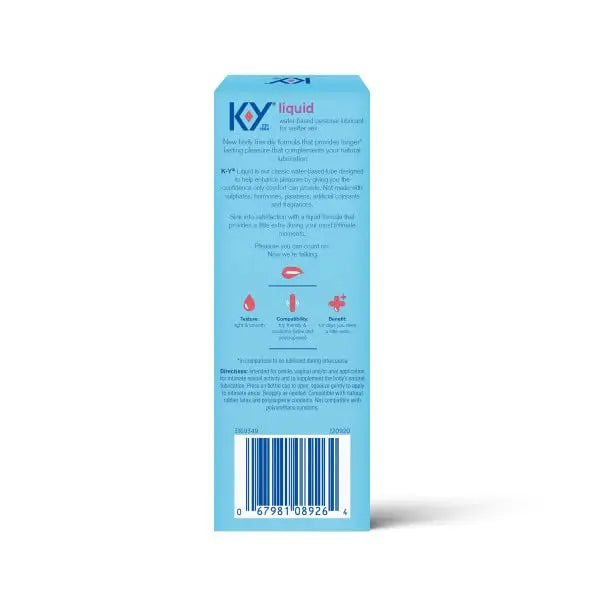 K-Y Liquid Personal Lubricant, Natural Feeling Water Based Lube For Women, Men & Couples K-Y Au supplements