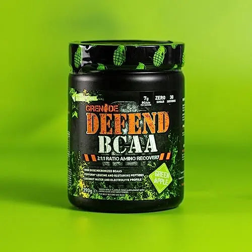Grenade Defend BCAA Powder, Green Apple, 390 g (7 g BCAA's Per Serving - 30 Servings Grenade Au supplements