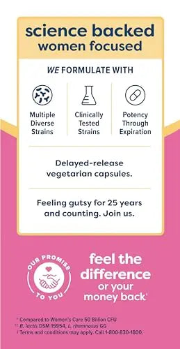 Renew Life Women's Probiotic Capsules, Supports pH Balance for Women, Vaginal Renew Life Au supplements