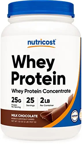 Nutricost Whey Protein Concentrate (Chocolate) 2LBS - Gluten Free & Non-GMO Nutricost Au supplements