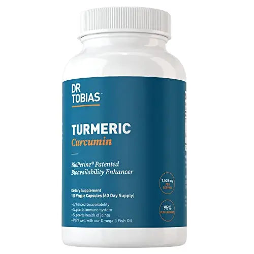 Dr. Tobias Turmeric Curcumin Supplement with BioPerine & Black Pepper, Extra Strength Dr. Tobias Au supplements