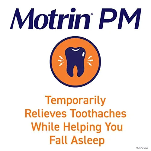 Motrin PM Pain Relief Caplets with 200 mg Ibuprofen & 38 mg Diphenhydramine Sleep Aid, Nighttime Pain Reliever for Minor Aches & Pains Helps You Fall Asleep & Stay Asleep, 20 ct Motrin Au supplements