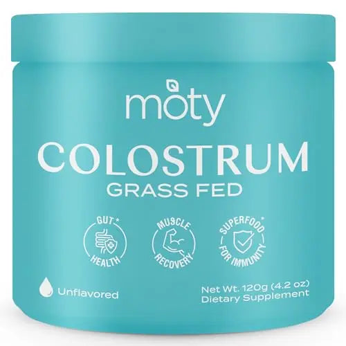 Moty Bovine Colostrum Grass Fed Powder Supplement for Gut Health, Muscle Recovery Moty Au supplements