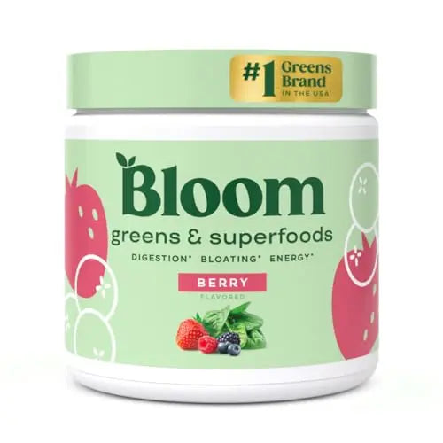 Bloom Nutrition Super Greens Powder Smoothie & Juice Mix (Berry) Bloom Nutrition Au supplements