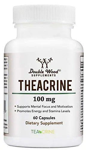Theacrine (Teacrine) 100 Mg, 60 Capsules - Energy and Focus Supplement (Similar to Caffe Double Wood Supplements Au supplements