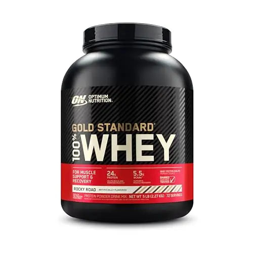 Optimum Nutrition Gold Standard 100% Whey Protein Powder, Rocky Road, 5 Pound Optimum Nutrition Au supplements